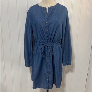 NWT C&C California cotton blend shirt dress NWT size L Large